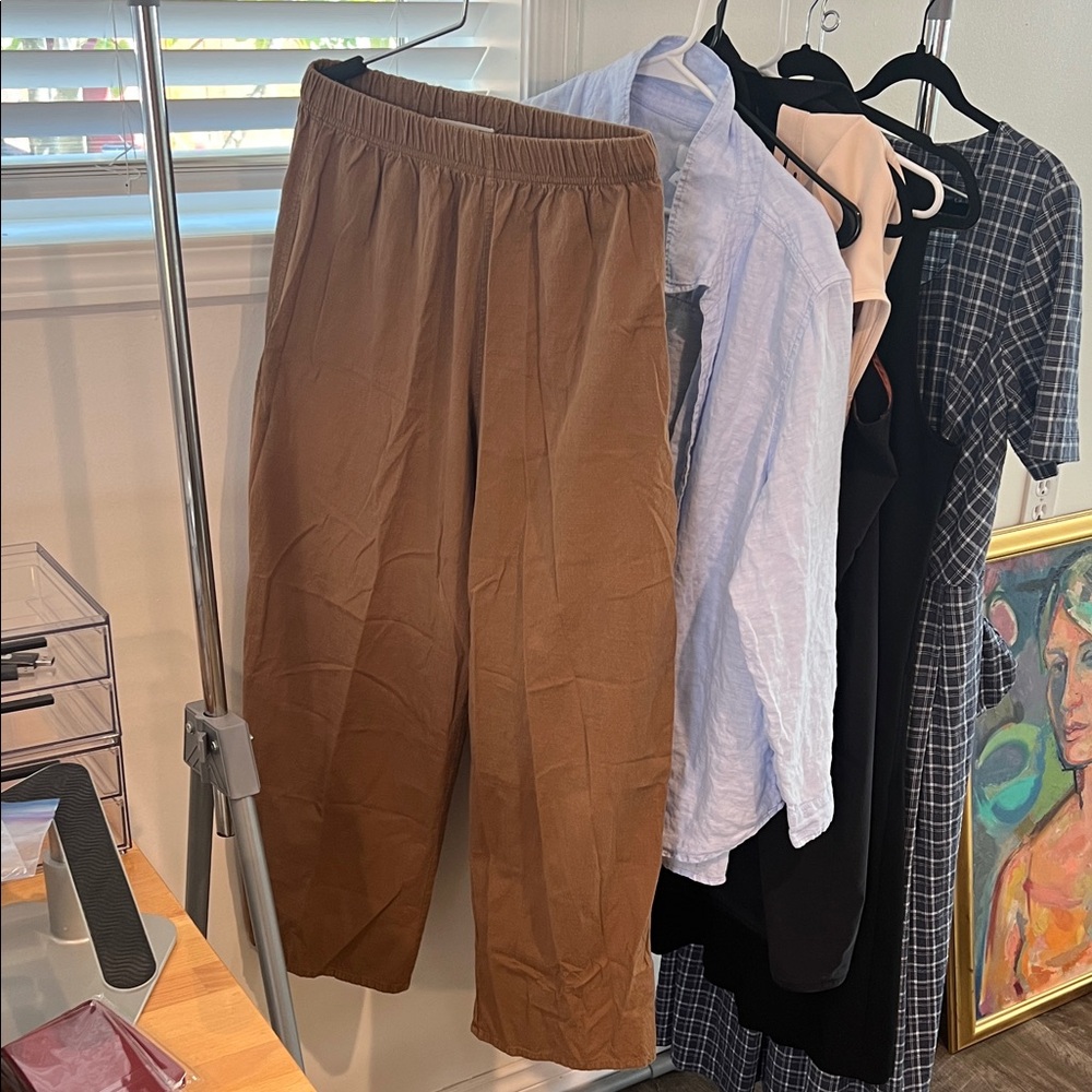 Wol Hide “Wide Trouser” Organic Cotton Pants. Size Medium $100 - Picture 4 of 6